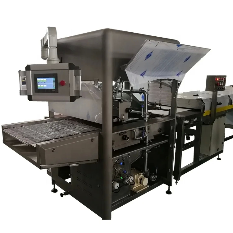 Stainless Steel Chocolate Enrobing Machine Automatic For Food / Beverage Industry 380V/415V