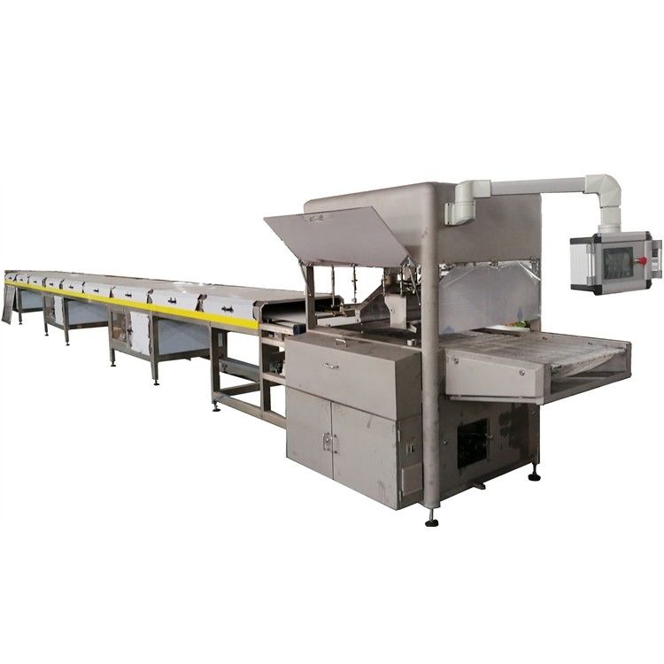 Stainless Steel Chocolate Enrobing Machine Automatic For Food / Beverage Industry 380V/415V