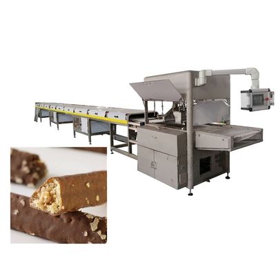 500 Kg/H saf çikolata kaplama ekipmanı iki pompası ile 1200mm genişliğinde