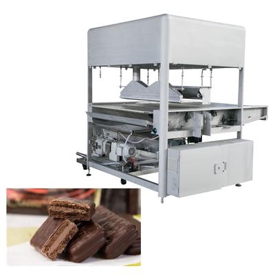 Çikolata çubuğu 500kg/h 1200mm Mini Çikolata Enrober