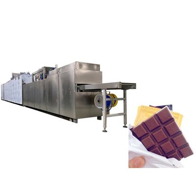 50g 100g 150g Çikolata çubuğu üretim hattı ezilmiş fındık besleyici ile
